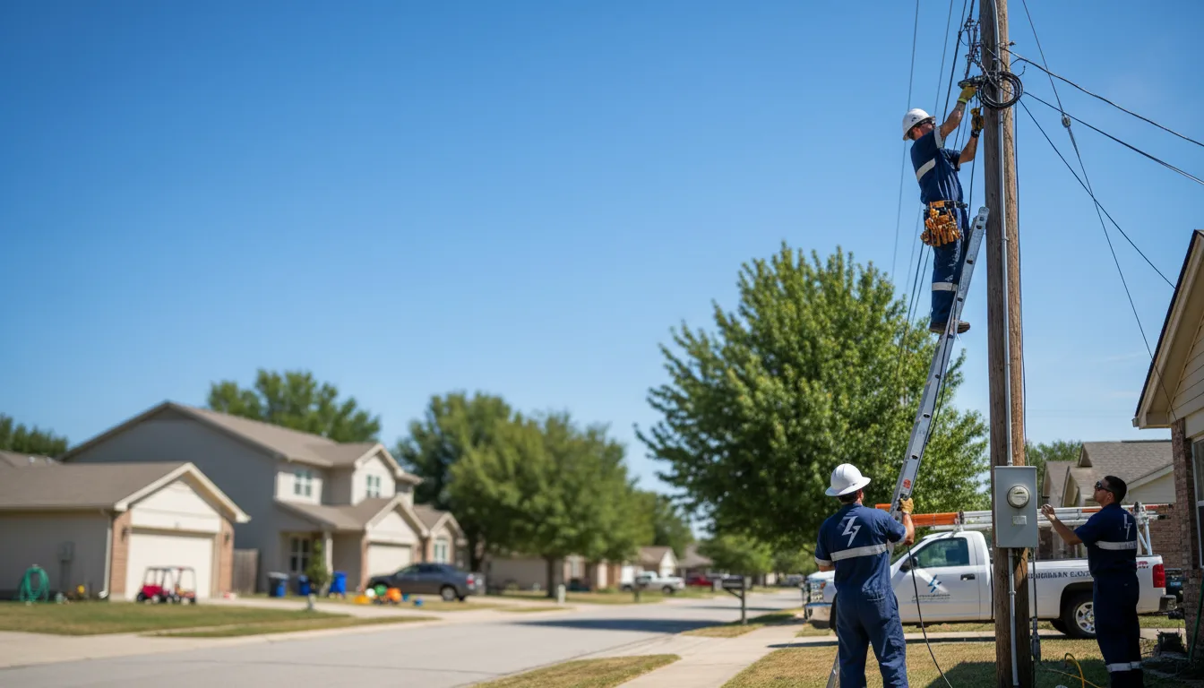 Residential electrician providing installation services in Old Forge, PA